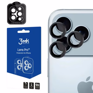 Karastatud klaas jaoks camera 3mk Lens Pro Apple iPhone 17 Pro/17 Pro Max must