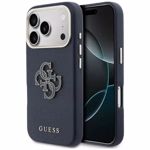 Guess FW vaigust logo ümbris iPhone 17 Pro Max'ile - sinine