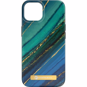 Ümbris jaoks iPhone 15 PLUS Forcell F-Protect Mirage compatible with Magsafe jade marble