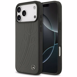Mercedes Leather Large Laurel Leave MagSafe Ümbris jaoks iPhone 17 Pro Max - Must and Hall