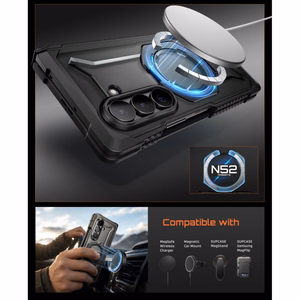 Supcase UB Grip Mag MagSafe ümbriste komplekt, 2 tk, Samsung Galaxy Z Fold 8 jaoks, must
