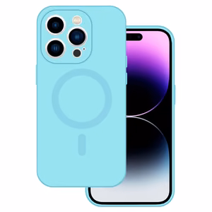 TEL PROTECT MagSilicone Ümbris jaoks Iphone 14 Light sinine