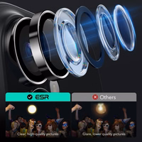 ESR Armorite Karastatud klaas jaoks iPhone 16 / 16 Plus Camera - must