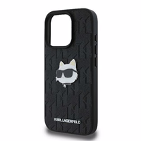 Karl Lagerfeld Monogram Choupette Head Pin iPhone 16 Pro Ümbris - must