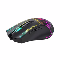 Wozinsky WMGB-3200 Juhtmevaba Optical Gaming Mouse with Built-in Rechargeable Battery 3200 DPI with RGB Lighting - Must