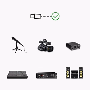 Ugreen AV130 66717 heli XLR (pesa) - XLR (pistik) kaabel mikrofonile / võimendile 2m - must