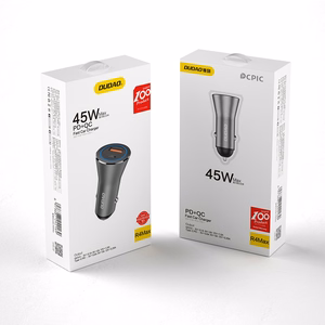 Car charger Dudao R4Max 55W USB-C/USB-A grey