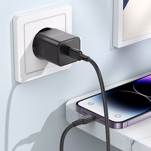 Borofone Wall Laadija BN13 Safety GaN - Type C - PD 30W with Type C to Lightning Kaabel must