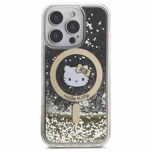 Hello Kitty Liquid Glitter Fever MagSafe iPhone 16 Pro Ümbris - Kuldne