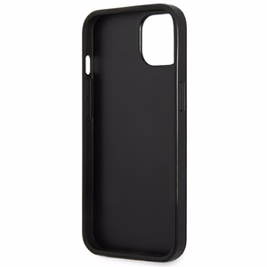 Guess SaffianoTriangle Logo ümbris jaoks iPhone 13 / 14 / 15 6.1" - hõbedane