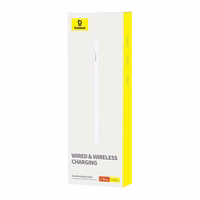 Active stylus Baseus Smooth Writing Series with wireless and cabled charging (valge)