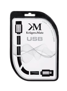 Kruger&Matz USB-pesast micro-USB-pistikusse kaabel, 0,2 m