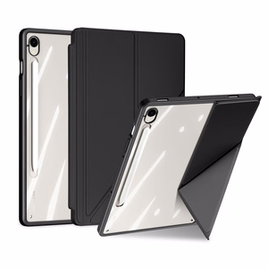 Dux Ducis Magi Ümbris with Stylus Holder jaoks Samsung Galaxy Tab S10 FE/S9/S9 FE - Must