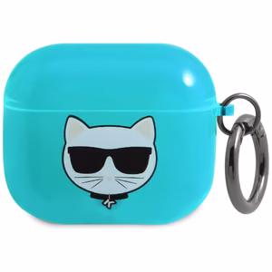 Karl Lagerfeld Choupette ümbris AirPods 3 jaoks - sinine