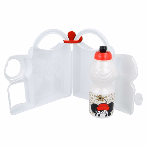 Minnie Mouse lõunasöögikarbi ja 400 ml veepudeli komplekt