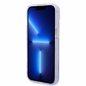Guess GUHMP14SHTCMU iPhone 14 6.1" lilla/lilla hard ümbris kuldne Outline Translucent MagSafe