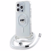 Karl Lagerfeld Crossbody IML Karl Head Magsafe Ümbris jaoks iPhone 16 Pro Max - Clear