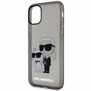 Karl Lagerfeld KLHCN61HNKCTGK iPhone 11 / Xr 6.1" must/must hardcase Gliter Karl&Choupette