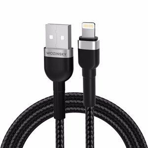 Wozinsky WNBAL1 кабель USB-A Lightning 2.4A 1м - чёрный