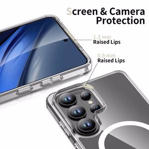 Tech-Protect FlexAir Hybrid MagSafe Ümbris for Samsung Galaxy S26 Ultra - läbipaistev