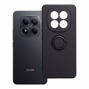 Silikoonist ümbris sõrmusega Xiaomi Redmi Note 15 5G must