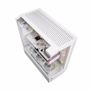 Darkflash DY460 computer ümbris (Valge) + 4 ARGB fans