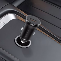 Blavec Autolaadija BS-01A-C Road - USB - QC 3.0 18W koos USB to Type C cable (CCBS01ACR-UB) must