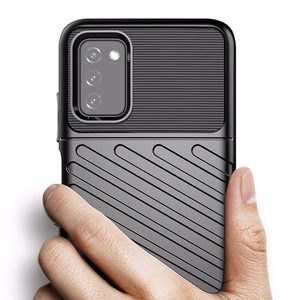 Thunder Case Paindlik ja vastupidav TPU ümbris Samsung Galaxy A03s musta