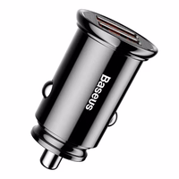 Baseus Circular 2xUSB QC3.0 5A 30W car charger (must)