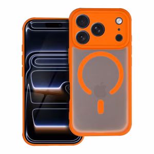 FULL MATTE MAG COVER ümbris compatible with MagSafe jaoks IPHONE 16 hermes oranž