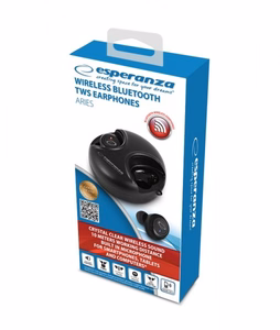Esperanza EH228K kõrvaklapid / peakomplekt Juhtmevaba In-ear kõned / muusika Micro-USB Bluetooth must