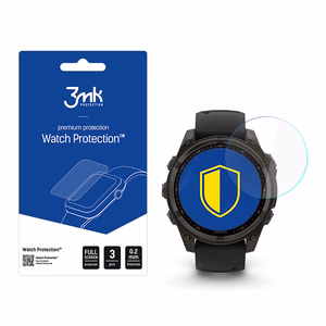 Hübriidklaas 3mk Watch Protection FlexibleGlass jaoks Garmin Fenix ​​8 Solar/Sapphire 47mm