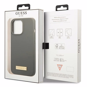 Guess GUHMP13LSPLG iPhone 13 Pro / 13 6.1" hall/hall hard ümbris Silicone Logo Plate MagSafe