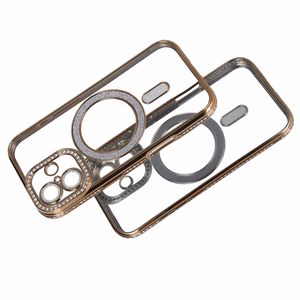 Bling Magsafe Ümbris jaoks Iphone 17 kuldne