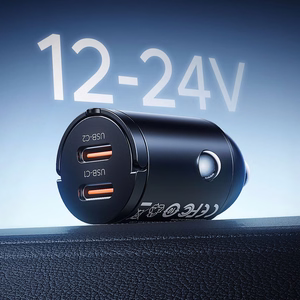 Orico MiniRing 30W 2x USB-C autolaadija - must