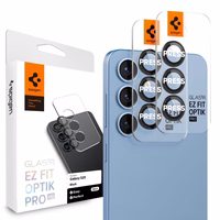 Spigen Optik Pro GLAS.TR EZ FIT 2-pack Camera Cover jaoks Samsung Galaxy S25 - must