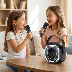 Blavec kaasaskantav Bluetooth kõlar WS-08 Karaoke Idol – 8W 2 mikrofoniga (WS08-2MW) valge