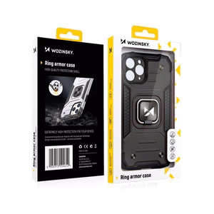 Wozinsky Ring Armor Case Kickstand Tough Rugged Cover for iPhone 13 Pro roosa