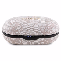 TWS Guess 4G Metal Bluetooth headphones with ENC docking station - roosa