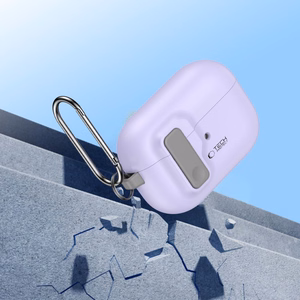 Tech-Protect Slim Hook Ümbris with Carabiner jaoks Apple AirPods Pro 1 / 2 - lilla