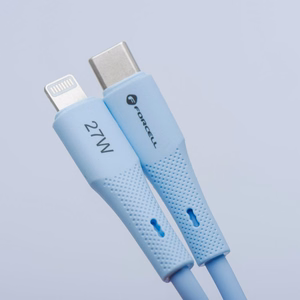 Kaabel USB C to Lightning Forcell F-Energy PD 3A 27W Silikoon 1 m C346 sinine