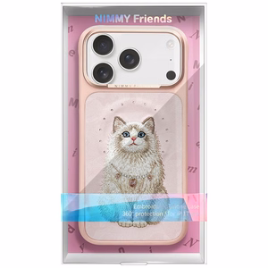 Nimmy Lucky Fashion Cat MagSafe ümbris iPhone 17 Pro roosa