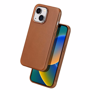 Dux Ducis Napoli iPhone 14 Plus magnetiline nahkümbris MagSafe Brown