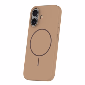 Silikoon Thin Mag ümbris for iPhone 16e / 17e pruun