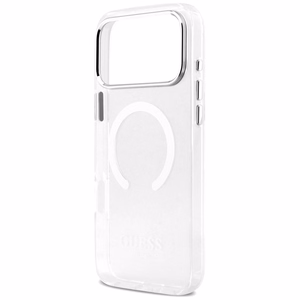 Guess Metal Outline MagSafe ümbris jaoks iPhone 17 Pro Max - hõbedane