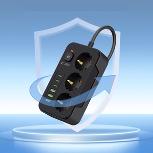 TECH-PROTECT PC3X6 PIKENDUSJUHE 3 USB & 3 TYPE-C & 3 PESA 200CM MUST