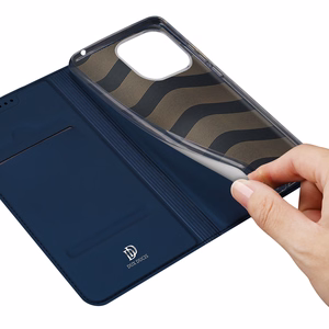 DUX DUCIS wallet ümbris SKIN PRO jaoks REDMI 12C sinine