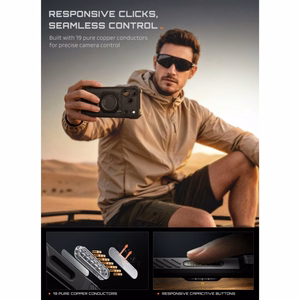 Supcase UB Grip Mag MagSafe ümbris iPhone 18 Pro Max / 17 Pro Max – must