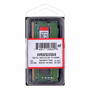 Kingston Technology ValueRAM KVR32S22S8/8 mälumoodul 8 GB 1 x 8 GB DDR4 3200 MHz