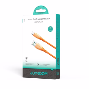 Joyroom S-A59 Vibrant Series 3A USB-A - USB-C Kaabel 1.2m - oranž